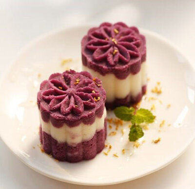 紫薯山药糕 被称为中式的提拉米苏。