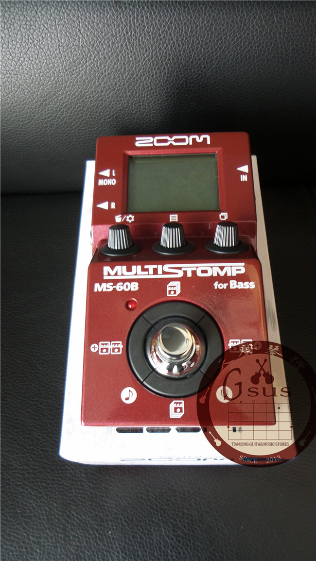 ZOOM MS-60B 单块 箱头箱体模拟 电贝司效果器 BASS