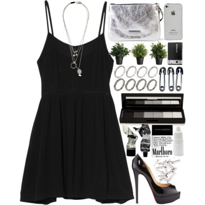 A fashion look from May 2015 featuring black dress, high heel shoes and MARC BY MARC JACOBS. Browse and shop related looks.