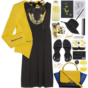 #personalstyle #chic #summer2015 #necklace #celine #blackdress #yellow #hat  Have a nice Saturday! :)