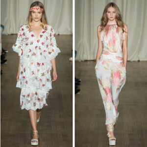 花团锦簇的Marchesa 2015 春夏高级成衣系列，范爷穿上也是美美哒。