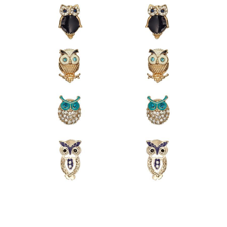 欧美时尚Accessorize饰品 耳钉 大牌 非英国猫头鹰耳钉排