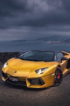 Gold Lamborghini