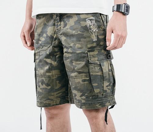 EKHLAS双头燕 2015 SS MILITARY CAMO SHORT 迷彩五分裤 工装