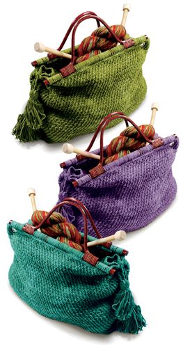 Knit a bag for your knitting!!! love the look!