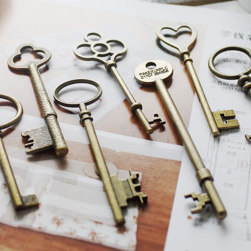 50zakka 复古 多造型 古铜色钥匙圈 钥匙扣 饰品装饰