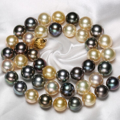 珍珠美人顶级品质，大气优雅！多彩南洋珍珠项链【梦魅】精选贵族范南洋珍珠，流光溢彩。