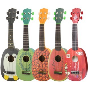 夏威夷尤克里里ukulele四弦琴小吉他 21寸乌克丽丽圣诞节礼物西瓜