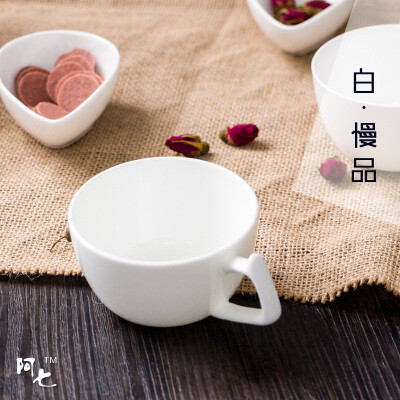 阿七|小茶杯 陶瓷茶具 白瓷茶杯 功夫茶杯 骨瓷 花茶茶具 下午茶