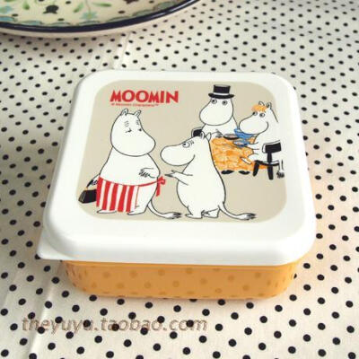 瑞典 Moomin 日式便当盒 保鲜盒 防菌午餐盒 现货