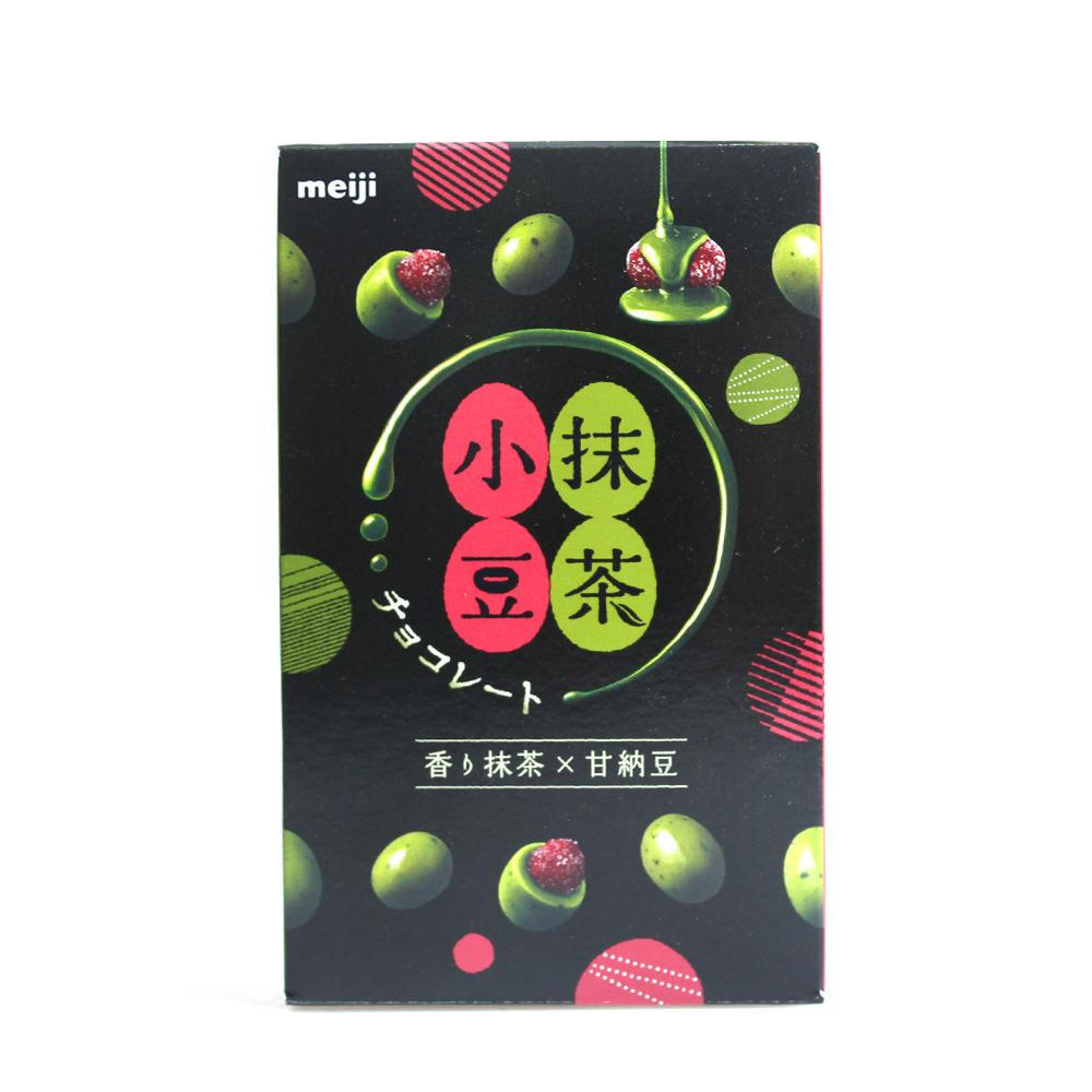 日本进口零食品 明治meiji 抹茶小豆 甘纳豆夹心抹茶巧克力球 33g