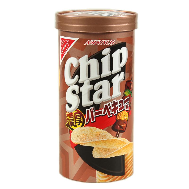 日本进口薯片 纳贝斯克chip star 浓厚烧烤味薯片50g非油炸