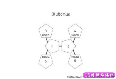 拼花河马|钩针花样图解