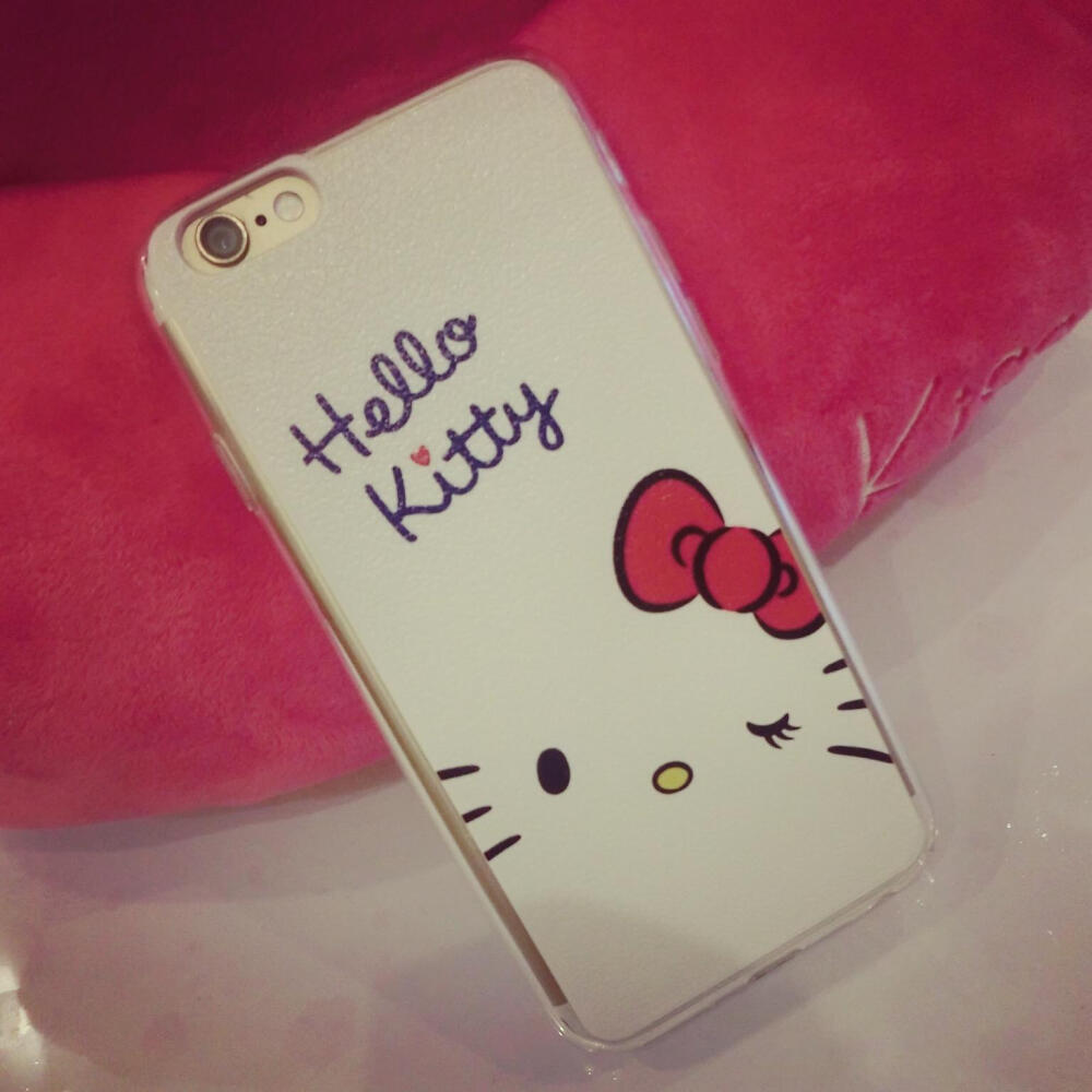 独家定制55sphone6硅胶6plus 手机壳苹果包边hello kitty手机壳