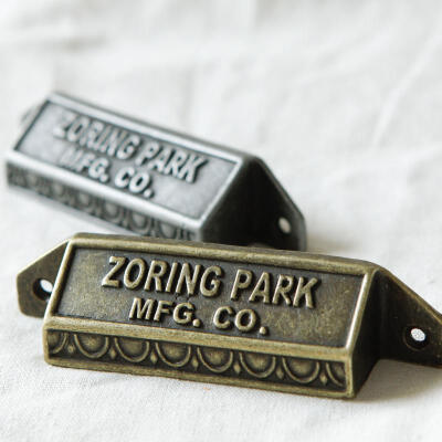 年轮公园 ZORING PARK 复古刻字抽屉拉手