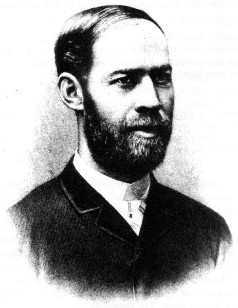 海因里希·鲁道夫·赫兹（Heinrich Rudolf Hertz），德国物理学家，于1888年首先证实了电磁波的存在。并对电磁学有很大的贡献，故频率的国际单位制单位赫兹以他的名字命名。