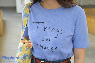 ELEPHANT初夏 Things Can Change 好运TEE