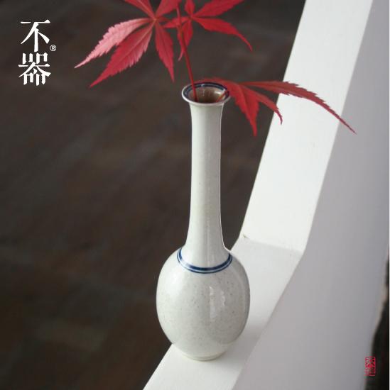 不器家茶具花道 日式陶瓷花瓶花插.竹露