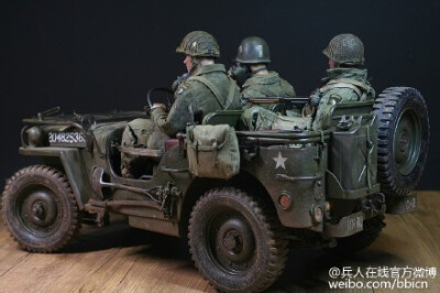 #12寸# 佳作赏：WWII - 美军101空降师 与 威利斯JEEP， by Jily , O网页链接