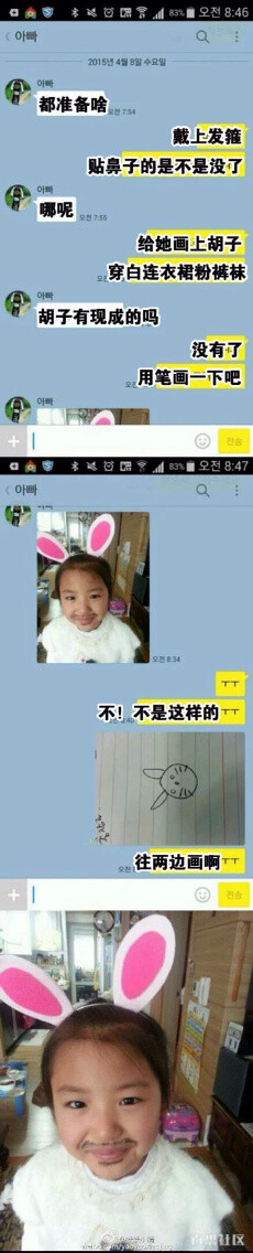 孩子要去幼儿园参加表演，妈妈不在家，只好让爸爸替自己准备一下