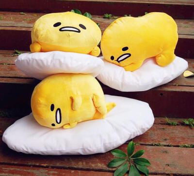 日本ぐでたまgudetama 懒蛋蛋 蛋黄哥鸡蛋君毛绒玩具公仔抱枕娃娃