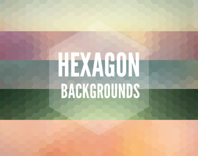 10 Hexagon Background Pack