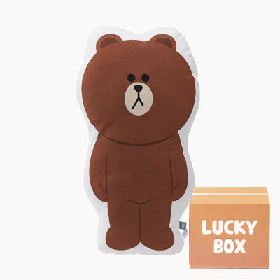 韩国line抱枕lucky box福袋指定抱枕+4款随机抱枕限量发售