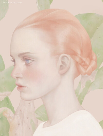 Hsiao Ron Cheng（郑晓嵘），1986年出生在台湾的插画艺术家。她的作品灰色温柔，充满着怪诞的想法，画面使用色轻柔，用明亮色填满画面给予满满地夏天ice cream的味道。 Hsiao-Ron Cheng 在上篇展现了用鲜花半遮眼眸…