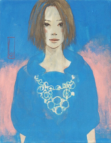 自川畑 絵（Kai Kawabata）的一组细腻的女性人像插画作品。 私は、どんな絵を描くときも、私の作品をご覧になった方が、記憶の中の様々な気持ちを思い出して、その瞬間は時が止まったように…自分の中の記憶と自然に…