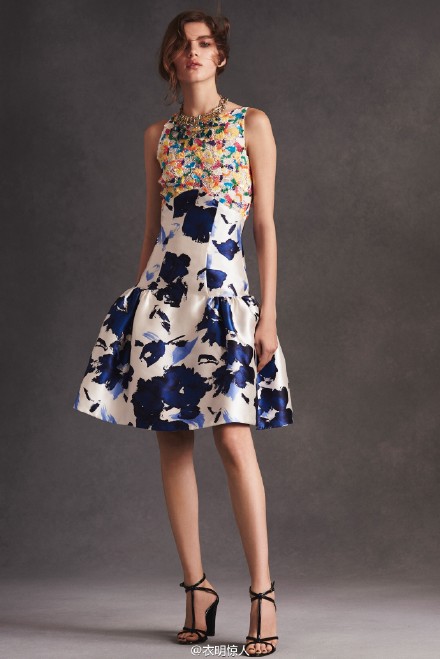 #时尚衣站# Oscar de la Renta Resort 2016早春度假系列：名媛之春！