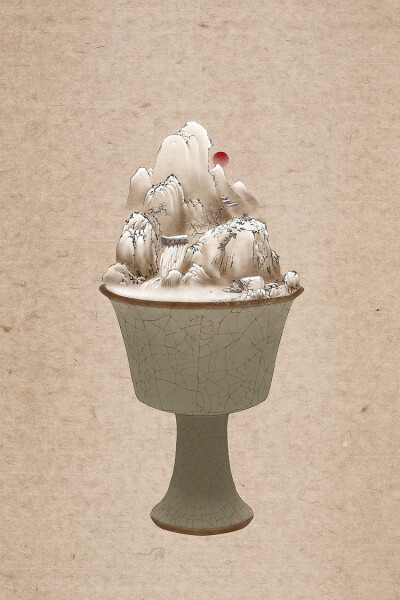 钵山图绘part7 孤舟蓑笠翁 独钓寒江雪-呼葱觅蒜__涂鸦王国插画