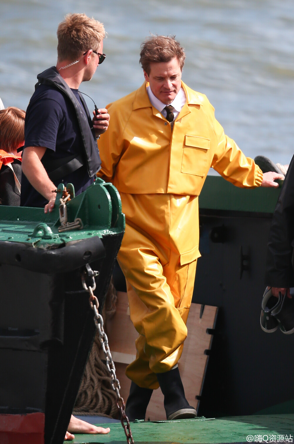 【高清】Colin Firth and Rachel Weisz is filming a scene for Donald Crowhursr on June 6, 2015.