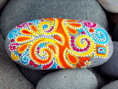 Living My Joy / Painted Rock / Sandi Pike Foundas / Cape Cod Sea Stone on Etsy, $55.00