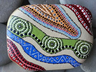 Painted Stones/Painted Rocks/Dot by TheLakeshoreStore on Etsy