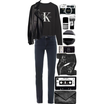 #style #cool #trend #outfit #classy #rock #blackandwhite #rocker #grunge #minimalism #fashionset #topset #StreetStyle