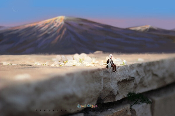 茶仔在回来的路上遇见了猫头鹰和小蝙蝠，猫头鹰问茶仔找到爷爷了吗？茶仔看着远处的天空隔了很长一段时间才说：“找到了”：）