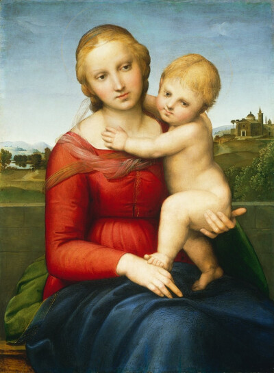 圣母子（The small Cowper Madonna） 1505年 美国国家美术馆 拉斐尔