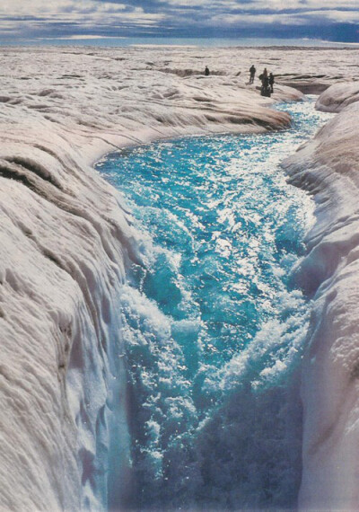 美丽的Greenland Ice She...