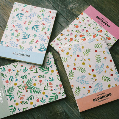 「白糖」森系！日式碎花小本子 文艺范迷你上翻空白页记事小本子