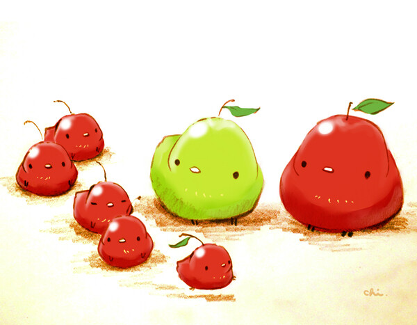 食べ比べりんご | チャイ [pixiv] http://www.pixiv.net/member_illust.php?mode=medium&amp;amp;illust_id=50447406