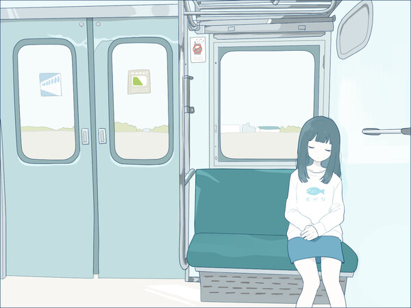 電車 | 飴 [pixiv] http://www.pixiv.net/member_illust.php?mode=medium&amp;amp;illust_id=50089199