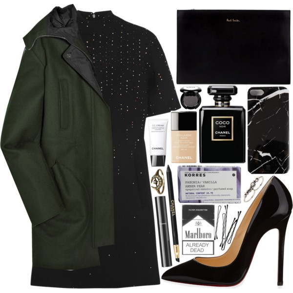 A fashion look from April 2015 featuring Christopher Kane, hooded coats and pointed toe pumps. Browse and shop related looks.