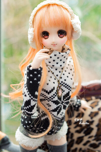 【C.L.S.】3分BJD-SD/GR/DD/DDS/DY 定位雪花 高领毛衣 毛边短裤