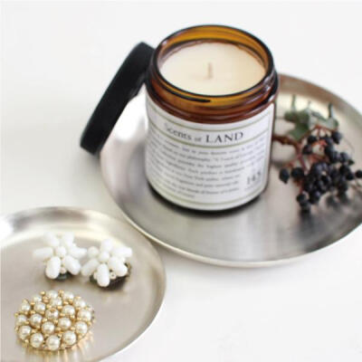 日本＊fog＊silver plated 银色圆形收纳盘首饰盘