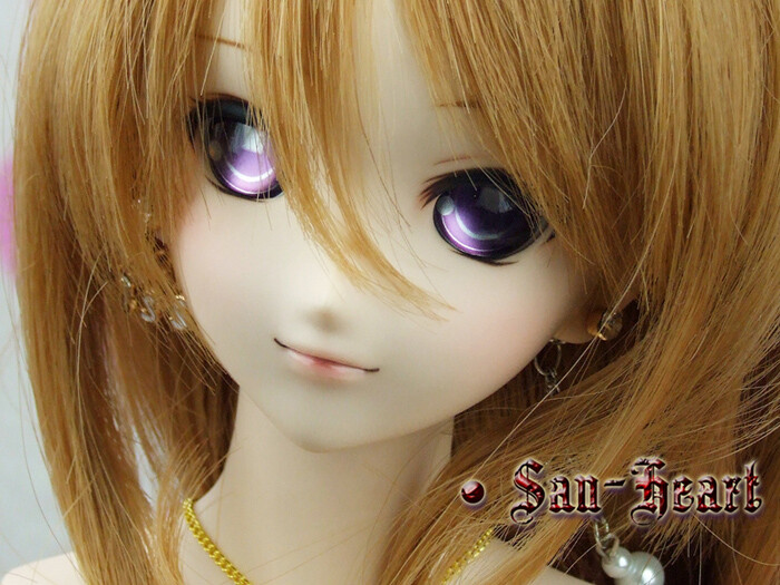 【San-Heart】DD/BJD 卡通眼 PS-04-粉紫 牧濑红莉栖 22mm-24mm