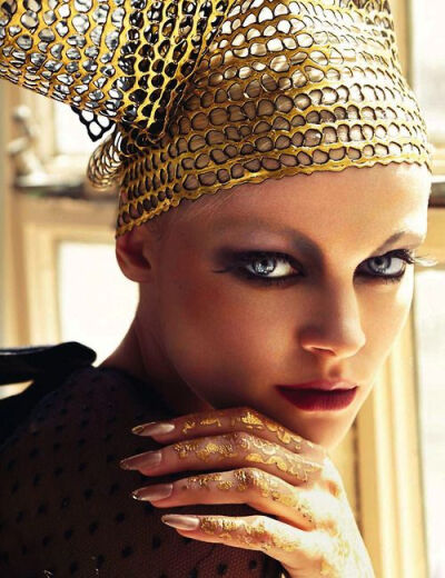 Viktoriya Sasonkina by Greg Lotus for Vogue Italia's Vogue Beauty, October 2013