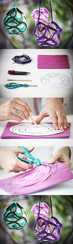 布艺DIY：家居装饰小挂网