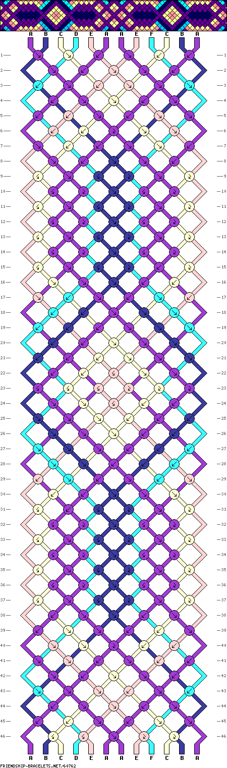 Friendship bracelet patterns