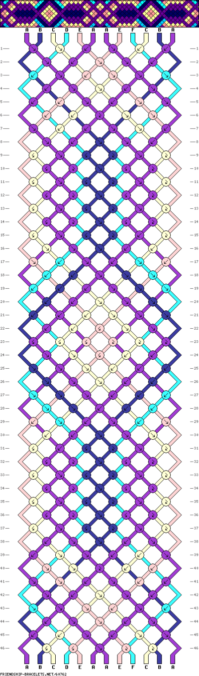 Friendship bracelet patterns