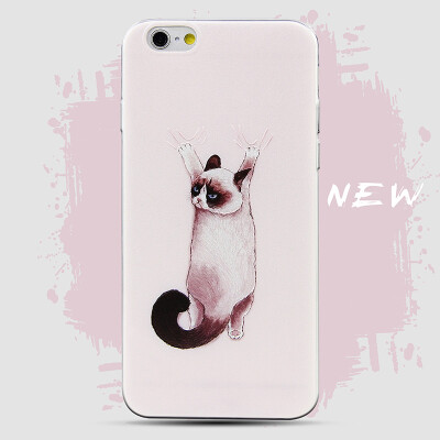 卡通吊吊猫 创意苹果5s iphone6 plus case 手机壳 全包浮雕软壳